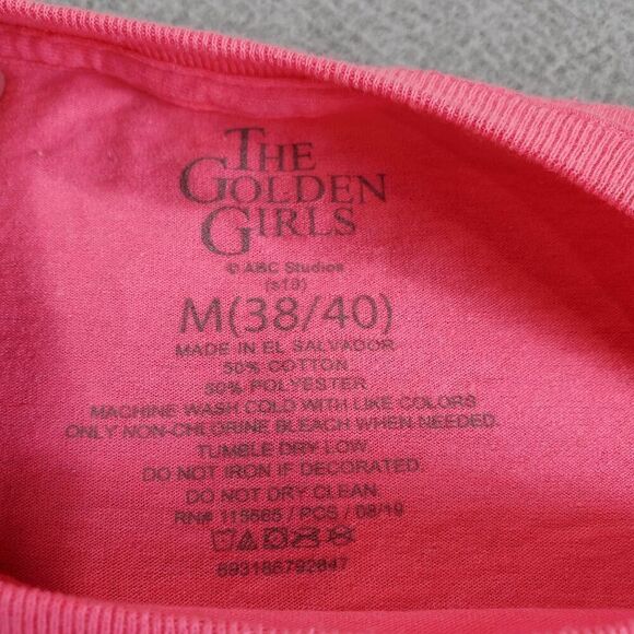 The Golden Girls Shirt Womens Medium Pink Short Sleeve Crew Neck Pullover Tee - Picture 2 of 8